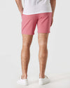 7 Rosewood Comfort Knit Chino Shorts worn with white sneakers.