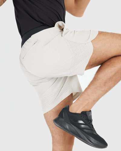 7" Active Training Shorts - Sandstone