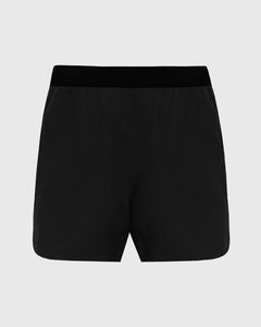 True Classic7 Black Active Training Short, ultra-light with elastic waistband and zippered pockets.