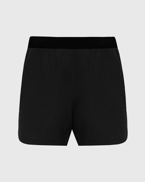 7" Black Active Training Shorts