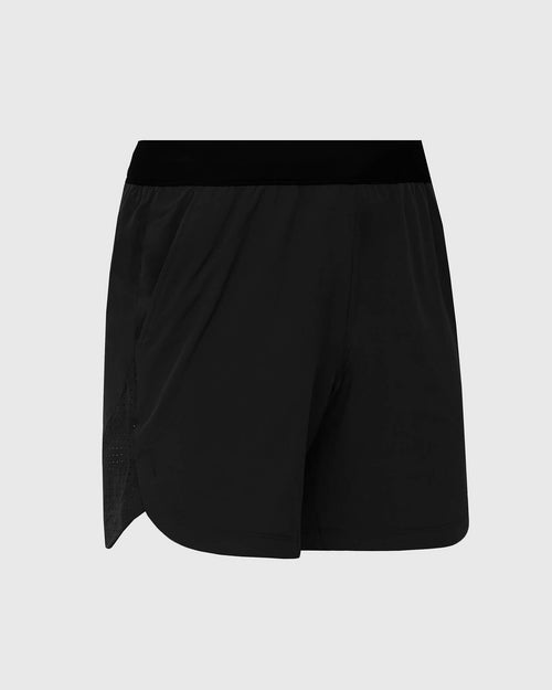 7" Black Active Training Shorts