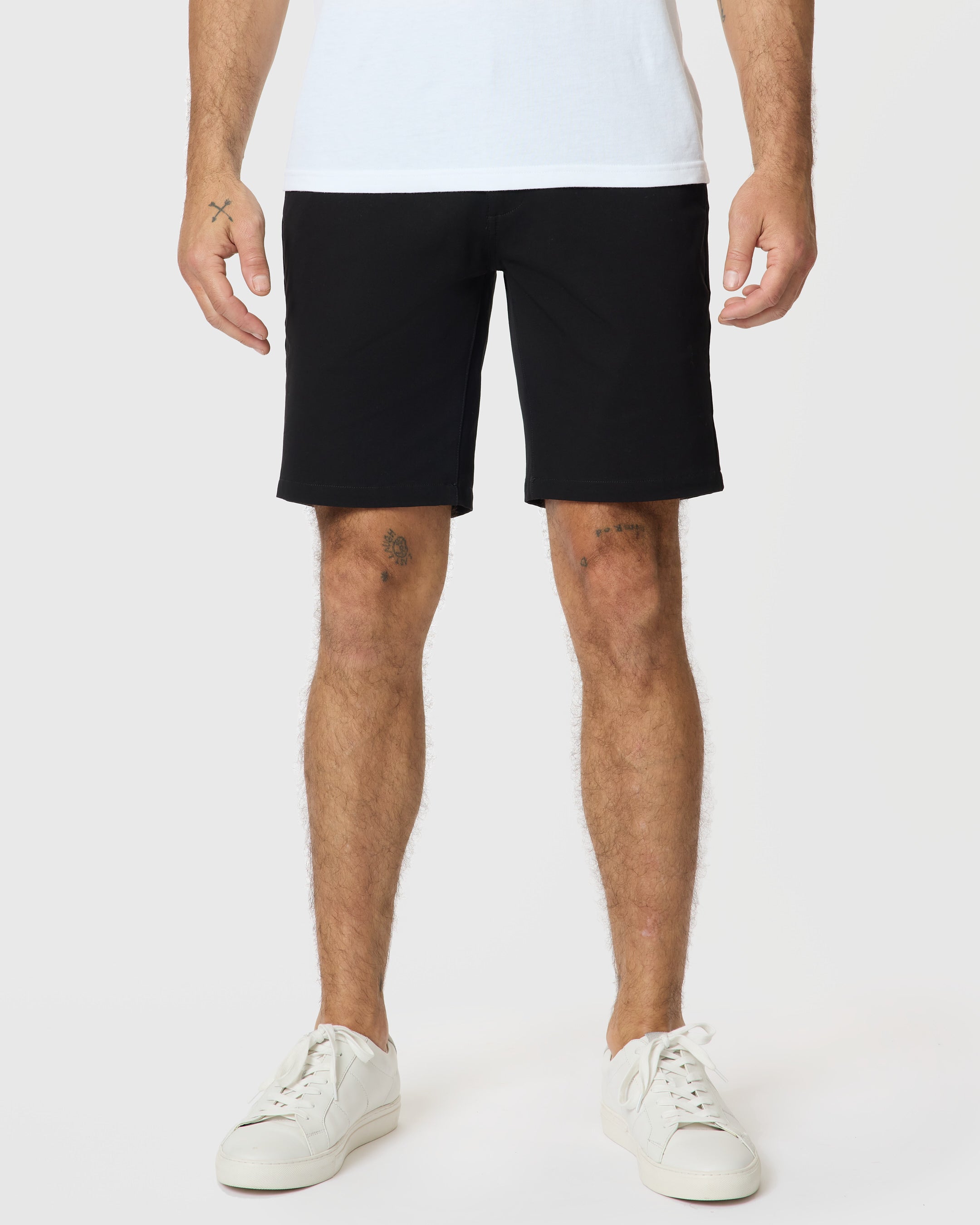 9" Black Classic Twill Shorts