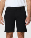 9 Black Classic Twill Shorts worn with a tucked white T-shirt.