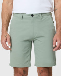 True ClassicMeadow Twill Short on model, showcasing slim fit and durable design.