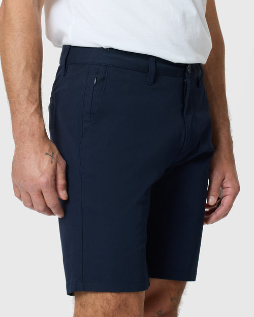 9" Navy Classic Twill Shorts