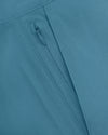 Teal fabric with invisible zipper on 7 Harbor Classic Twill Shorts.