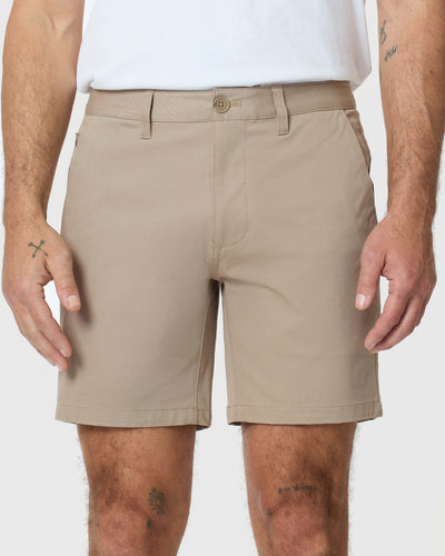 7" Classic Twill Shorts - Khaki