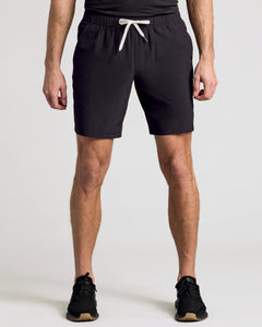 True Classic9 All Black Active Quick Dry Shorts on model, showcasing fit and design.