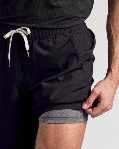 9" All Black Active Quick Dry Shorts 2-Pack