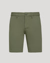 9 Military Green Chino Shorts 2.0 with belt loops and side pockets.