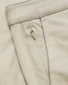 9 Sandstone Chino Shorts 2.0, showcasing waistband and zippered side pocket.