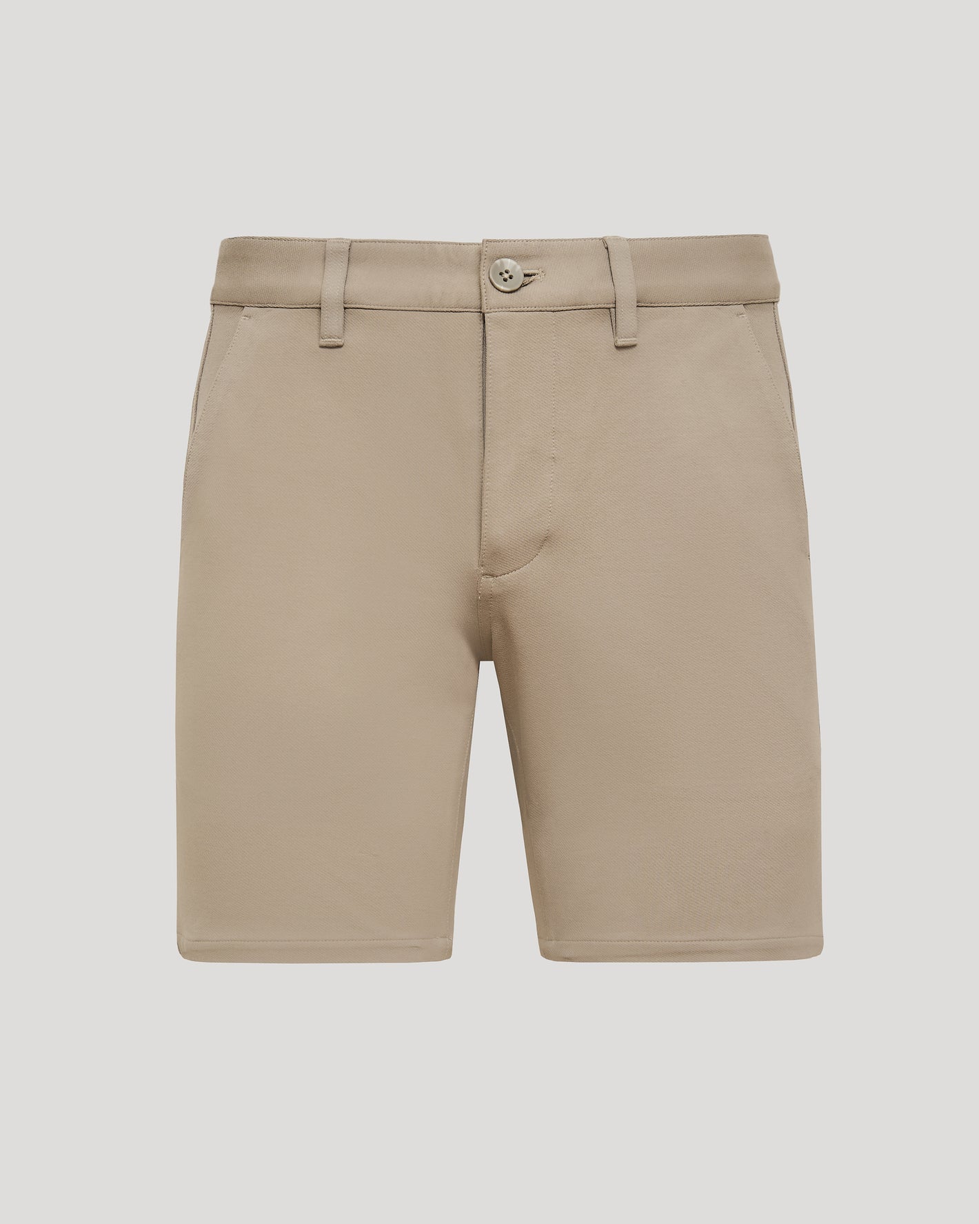 7 Khaki Chino Shorts 2.0 with pockets and belt loops.