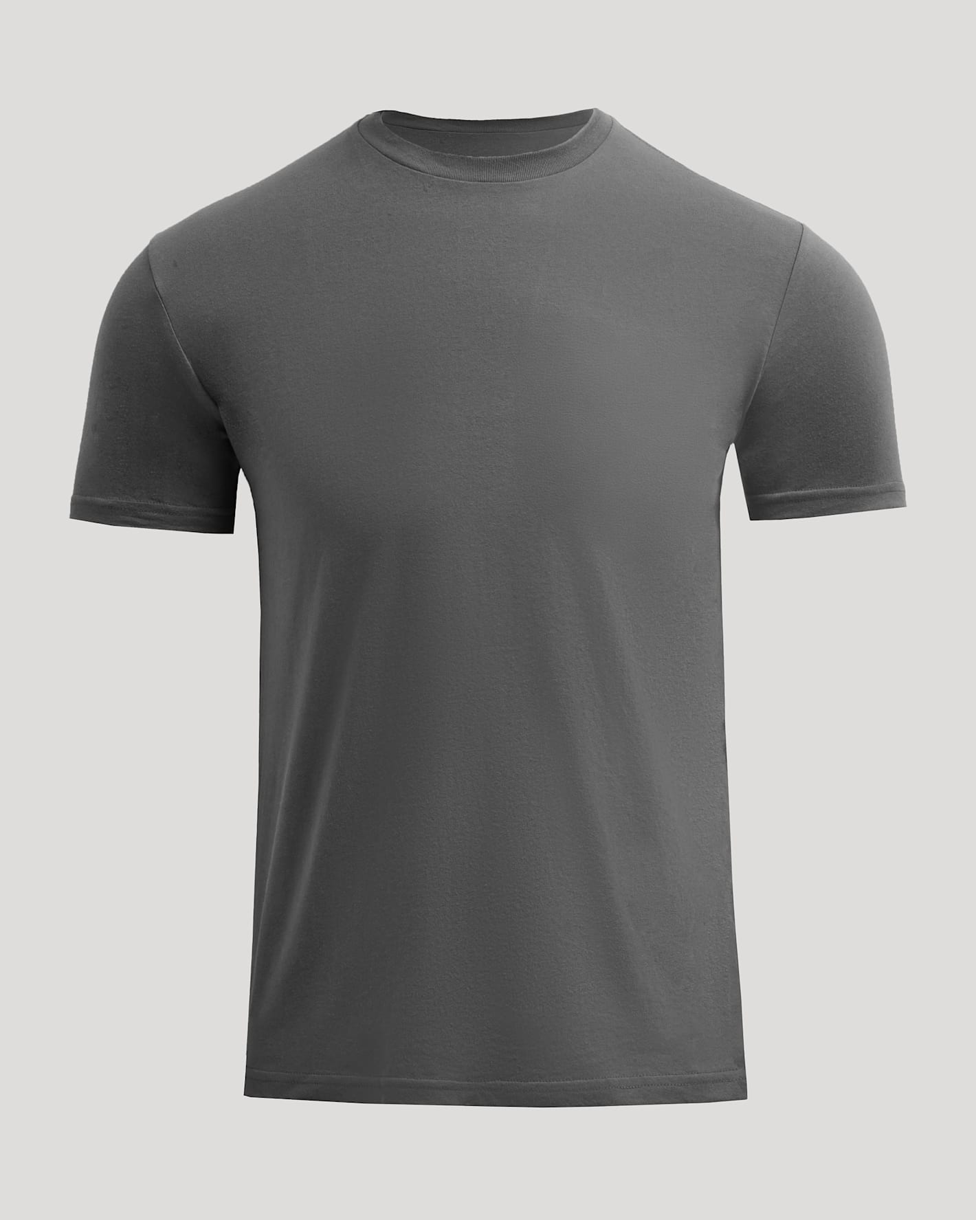 Gray t-shirt on a light gray background