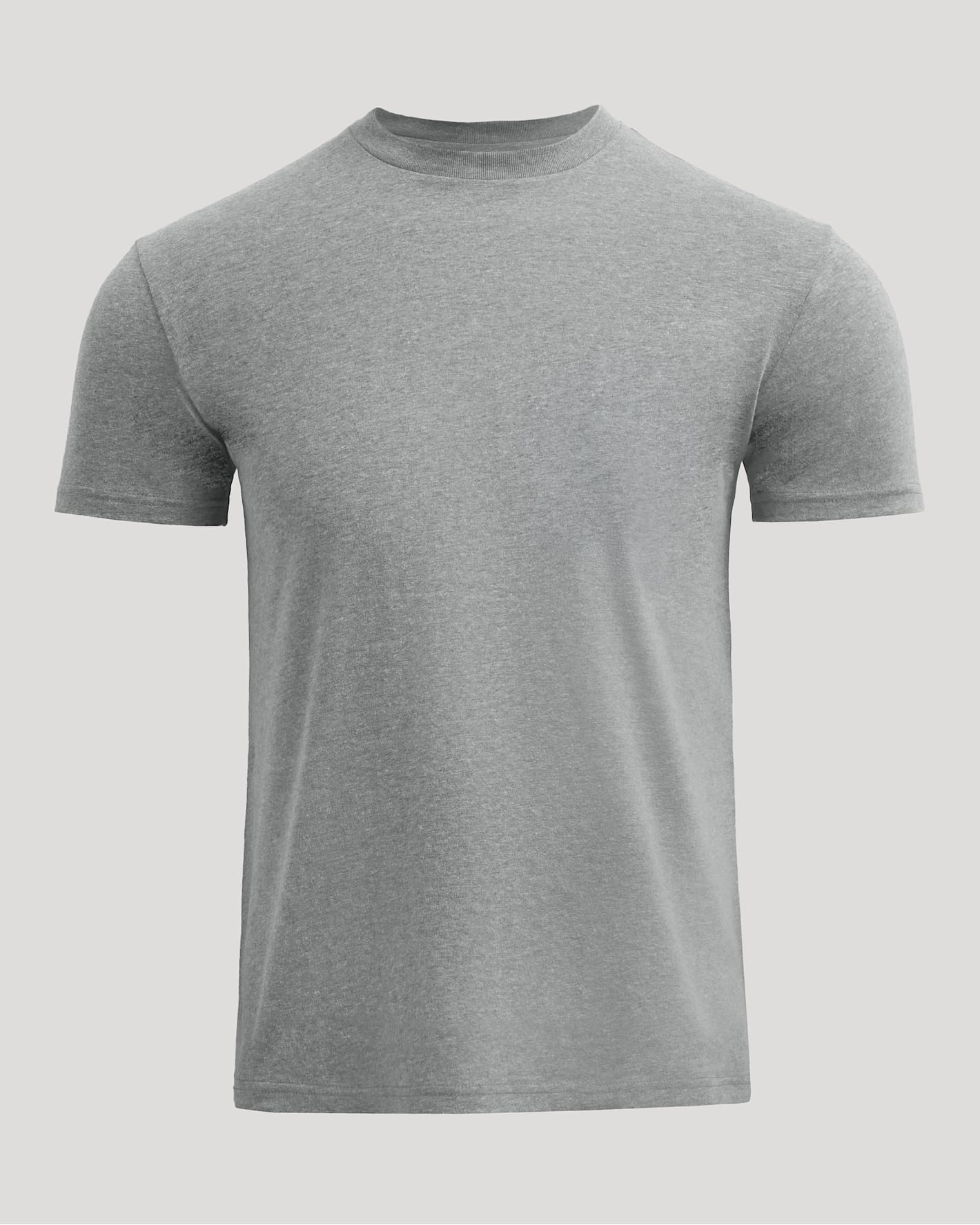Gray t-shirt on a light gray background