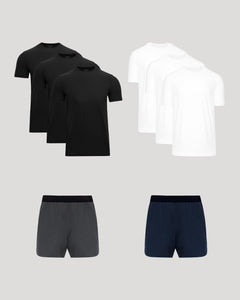 True ClassicActive Crew & Training Short 8-Pack