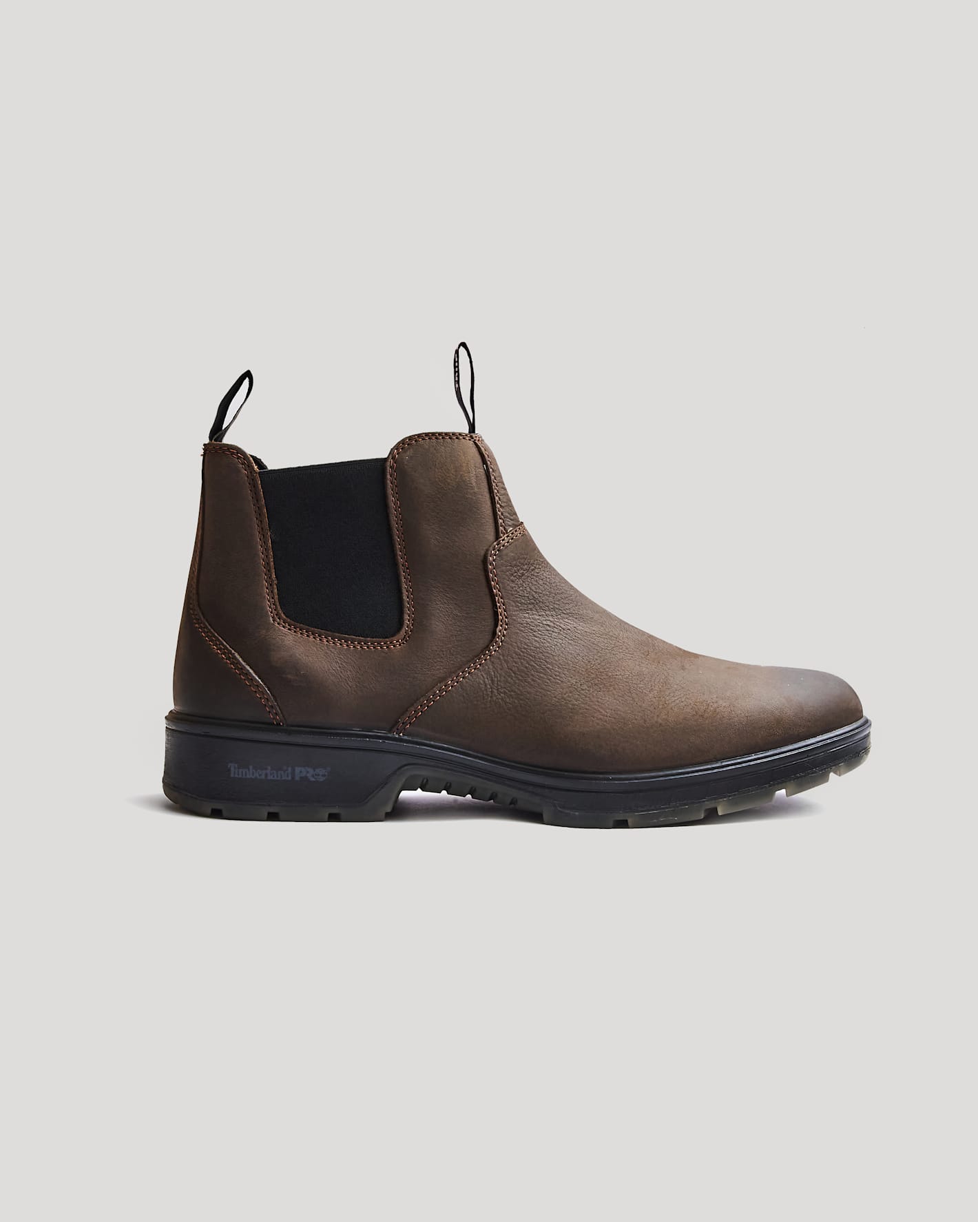 True Classic x Timberland Pro Chelsea Boots with black elastic panels.