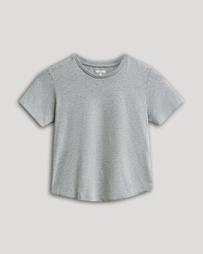 Boys' Crew Neck Tee - Heather Gray