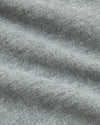 Boys' Heather Gray Classic Curved Hem Crew Neck fabric close-up.