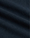 Boys' Navy Classic Long Sleeve Curved Hem Crew close-up, showing fine knit.