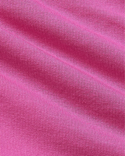 Girls Long Sleeve Fleece Dress - Electric Fuchsia