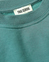 Teal crewneck of Girls Stormcloud & Electric Fuchsia Slouch Pullover Crew 2-Pack.