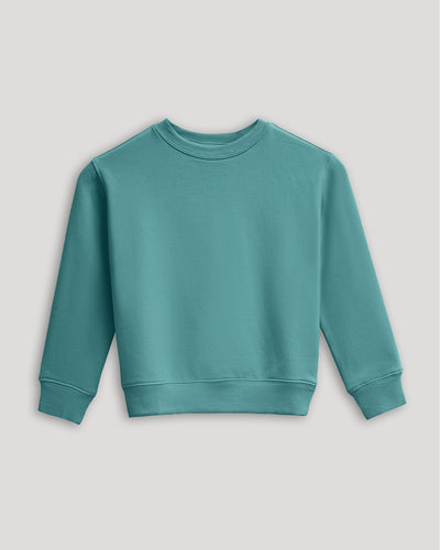 Girls Slouch Pullover Crew - Stormcloud