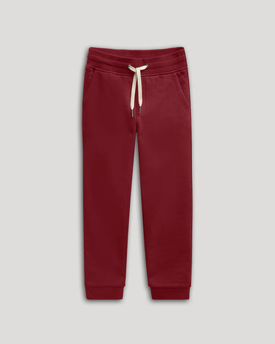 Boys' Fleece Joggers - Dark Maroon