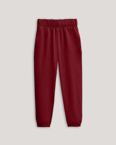 Girls Relaxed Joggers - Dark Maroon