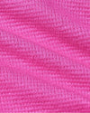 Girls Electric Fuchsia Waffle Long Sleeve Henley & Pants close-up showing knit texture.