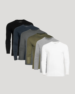 True ClassicThe Staple Classic Long Sleeve Crew Neck 6-Pack