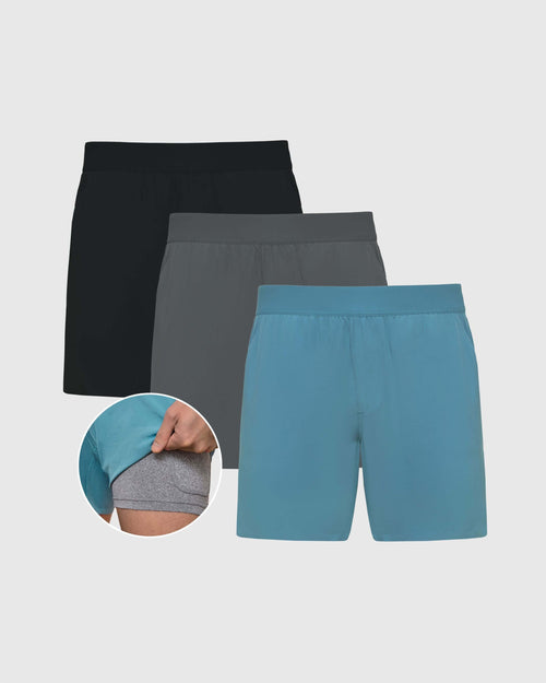 7" 2-in-1 Training Shorts 3-Pack