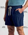 Navy Active Quick Dry Shorts with Liner