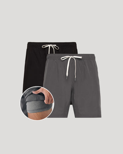 9" Active Quick Dry Shorts (2‑Pack)