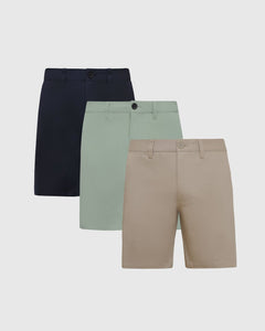 True Classic9" Twill Shorts Standard 3-Pack
