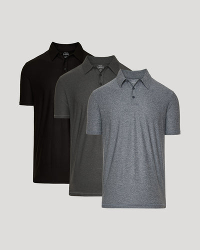 Active Short Sleeve Polo 3-Pack