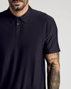 Black Active Short Sleeve Polo 1.0