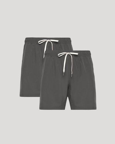 7" All Carbon Active Quick Dry Shorts with Liner 2-Pack