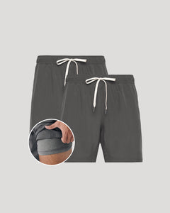 True Classic7 All Carbon Active Quick Dry Shorts with Liner 2-Pack.