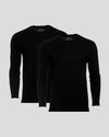 All Black Classic Long Sleeve Crew 2-Pack