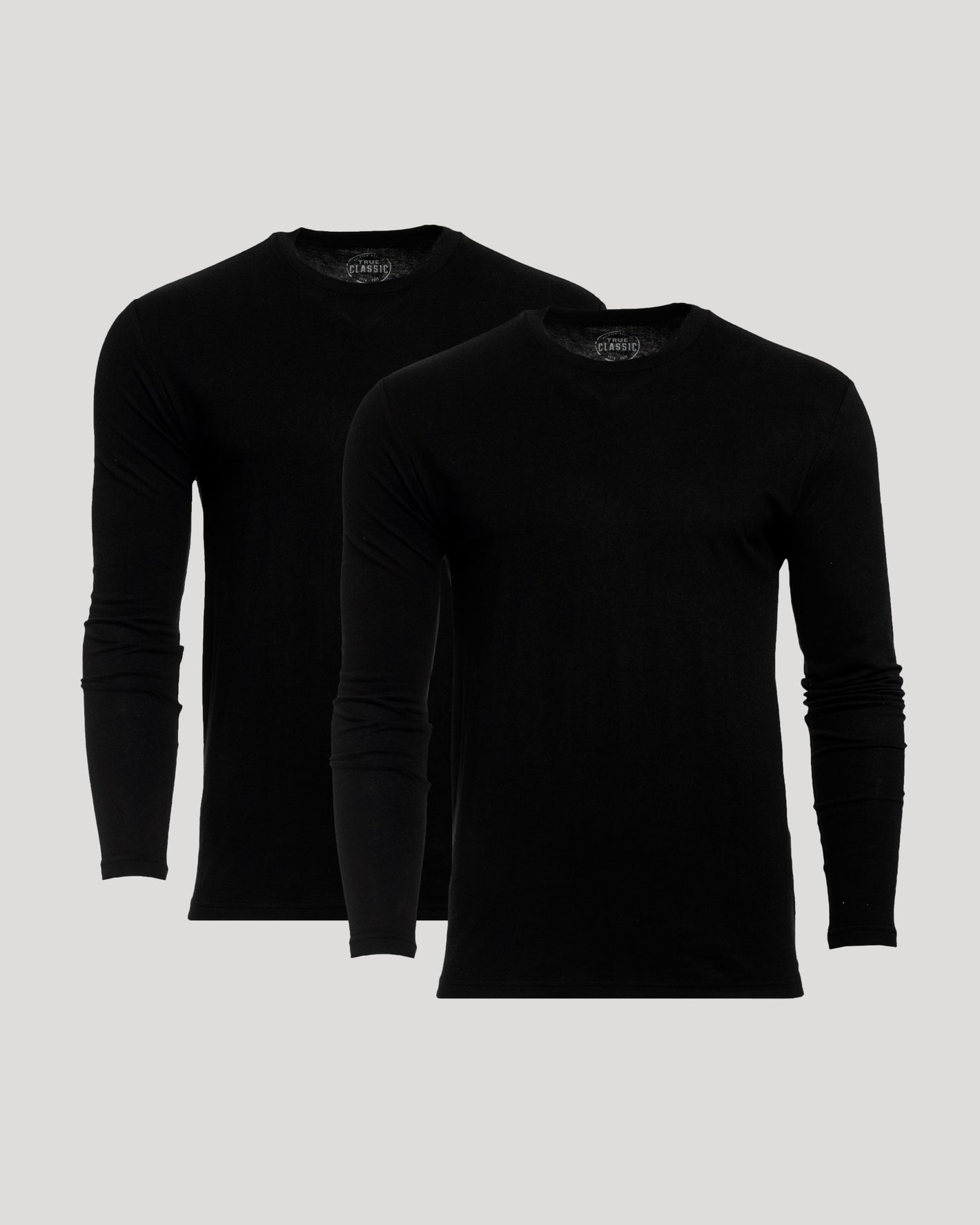 All Black Classic Long Sleeve Crew 2-Pack