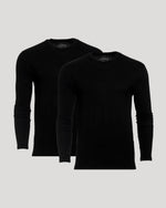 All Black Classic Long Sleeve Crew 2-Pack