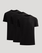 All Black Heavyweight Pocket Crew 3-Pack