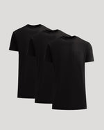 All Black Tall Heavyweight Pocket Crew Neck 3-Pack