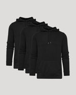 All Black Classic Waffle Hoodie 3-Pack