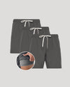 7 All Carbon Active Quick Dry Shorts 3-Pack with inner compression liner.