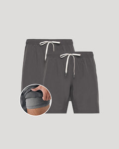True Classic9 All Carbon Active Quick Dry Shorts 2-Pack with built-in liner.