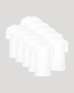 All White Active Crew 10-Pack