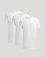 All White Tall Heavyweight Pocket Crew Neck 3-Pack