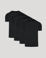 Black Premium Pima Crew Neck 4-Pack