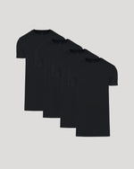 Black Tall Premium Pima Crew Neck 4-Pack